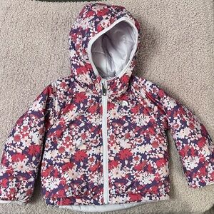 The North Face Baby Reversible Puffer Jacket 6–12M Floral Hooded Coat